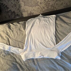 White Long-Sleeve Top